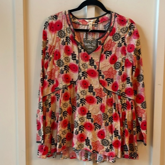 Matilda Jane Floral Long Sleeve Tunic Top - Picture 1 of 4